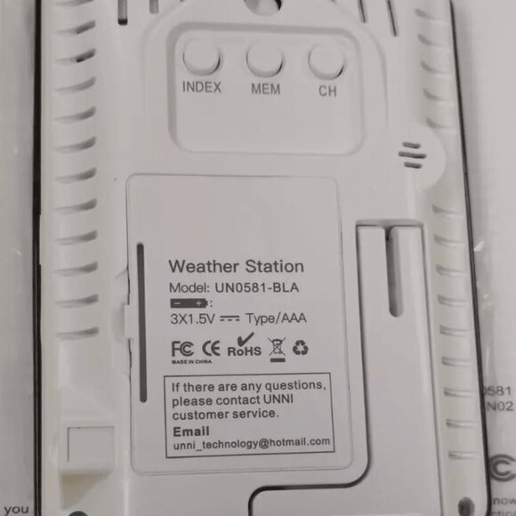 Digital LCD Indoor & Outdoor Weather Station Hygrometer Thermometer Wireless - Picture 3 of 5